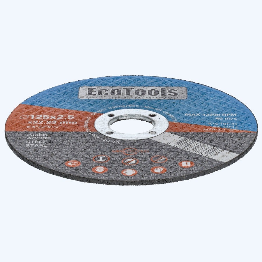 Doorslijpschijf METAAL 125 x 2,5 x 22,23 mm (EcoTools) Doorslijpschijf METAAL 125 x 2,5 x 22,23 mm (EcoTools)