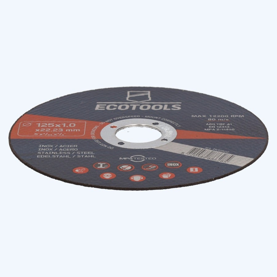 Trennscheibe für INOX 125 x 1,0 x 22,23 mm (EcoTools) Trennscheibe für INOX 125 x 1,0 x 22,23 mm (EcoTools)