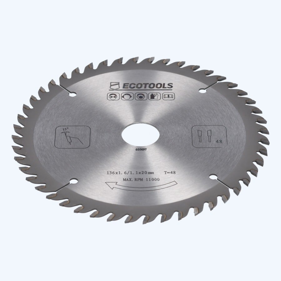 HM-zaagblad 136 x 20 mm T48 (1,1 / 1,6mm) Prof HM-zaagblad 136 x 20 mm T48 (1,1 / 1,6mm) Prof