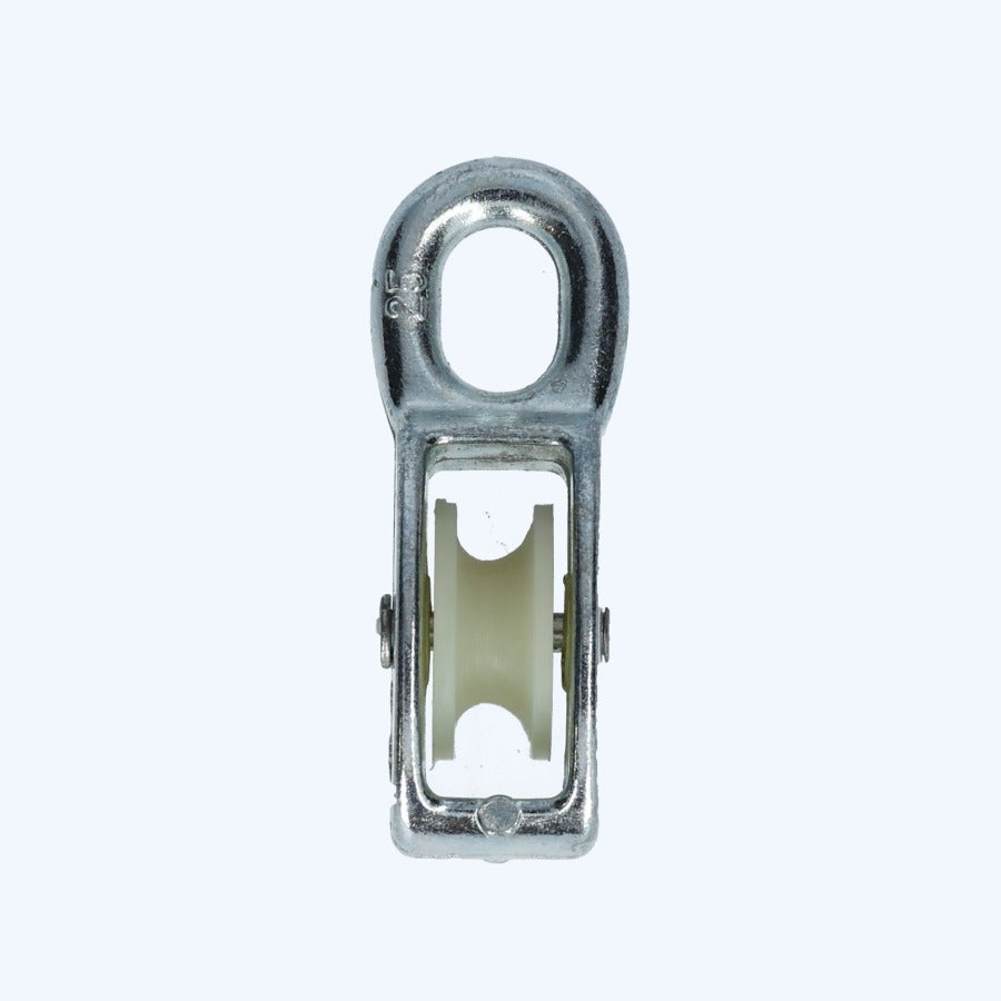 Katrol nylon wiel 07 x 25 mm verzinkt Katrol nylon wiel 07 x 25 mm verzinkt