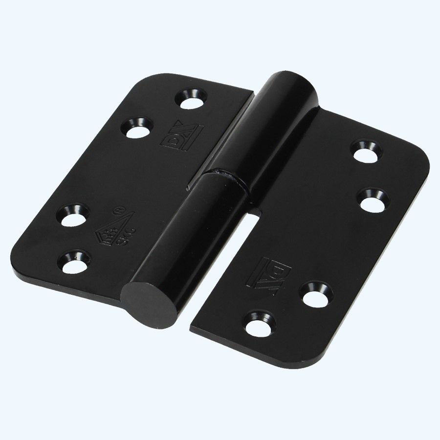 Dulimex Kugelstiftband mit runden Ecken, SKG, Edelstahl Schwarz 89 x 89 mm, RECHTS Dulimex Kugelstiftband mit runden Ecken, SKG, Edelstahl Schwarz 89 x 89 mm, RECHTS