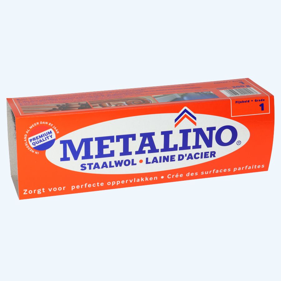 Metalino staalwol 200 gr fijnheid 1 Metalino staalwol 200 gr fijnheid 1