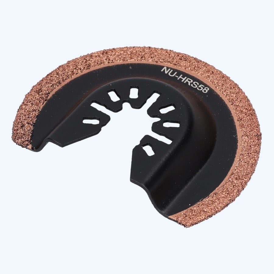 Multitool halfrond gebogen carbide zaagblad type NU-HRS58 Multitool halfrond gebogen carbide zaagblad type NU-HRS58