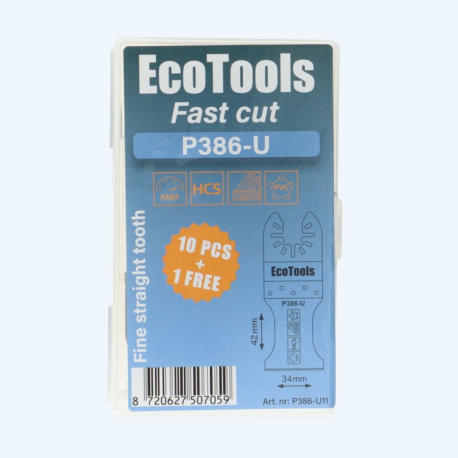 10+1 gratis multitool zaagbladen HCS type P386-U 10+1 gratis multitool zaagbladen HCS type P386-U