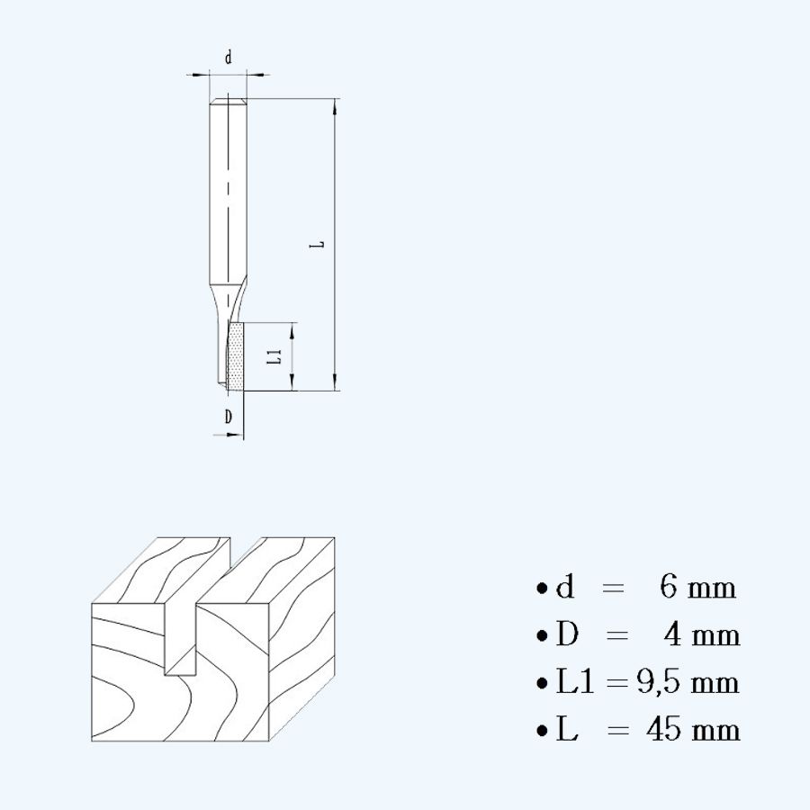HM Nutfräser 4 mm / 6 mm Schaft HM Nutfräser 4 mm / 6 mm Schaft