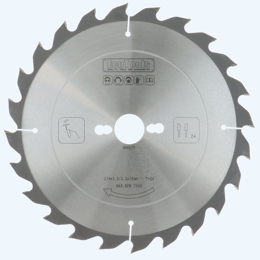 HM-zaagblad PROF 254 x 30 mm T=24 HM-zaagblad PROF 254 x 30 mm T=24