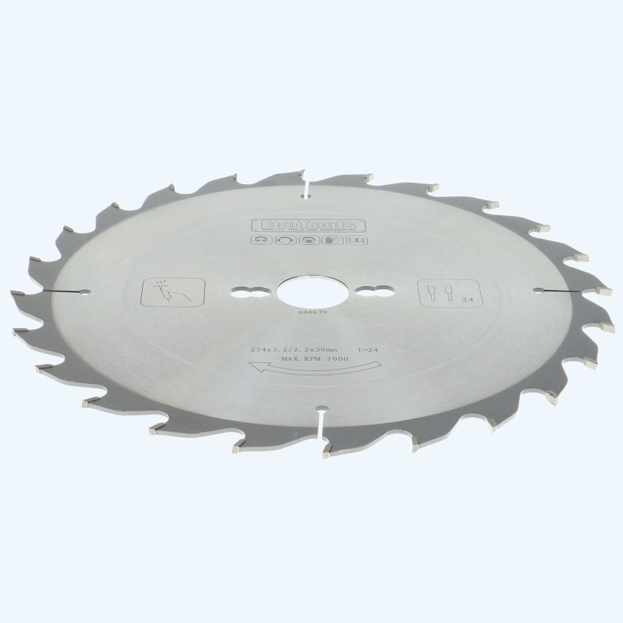 HM-zaagblad PROF 254 x 30 mm T=24 HM-zaagblad PROF 254 x 30 mm T=24