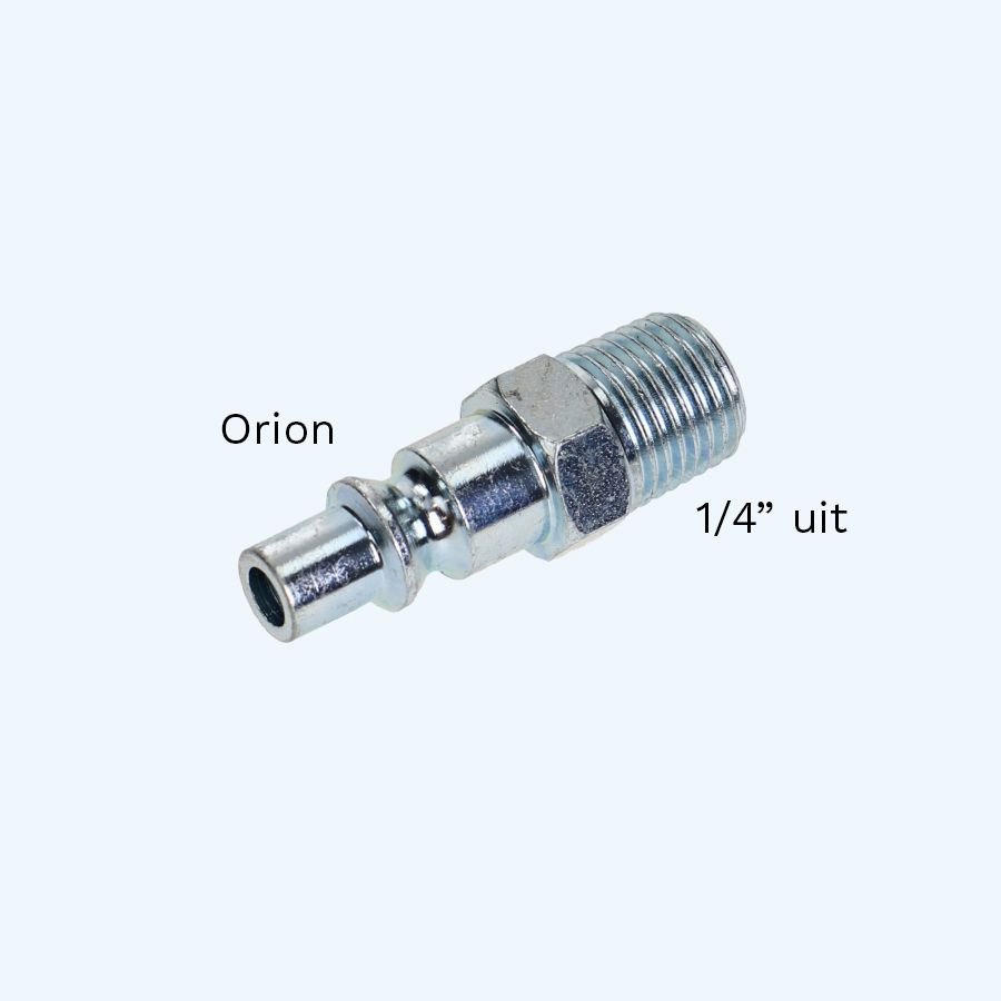 Orion insteeknippel met 1/4'' uitwendig draad Orion insteeknippel met 1/4'' uitwendig draad