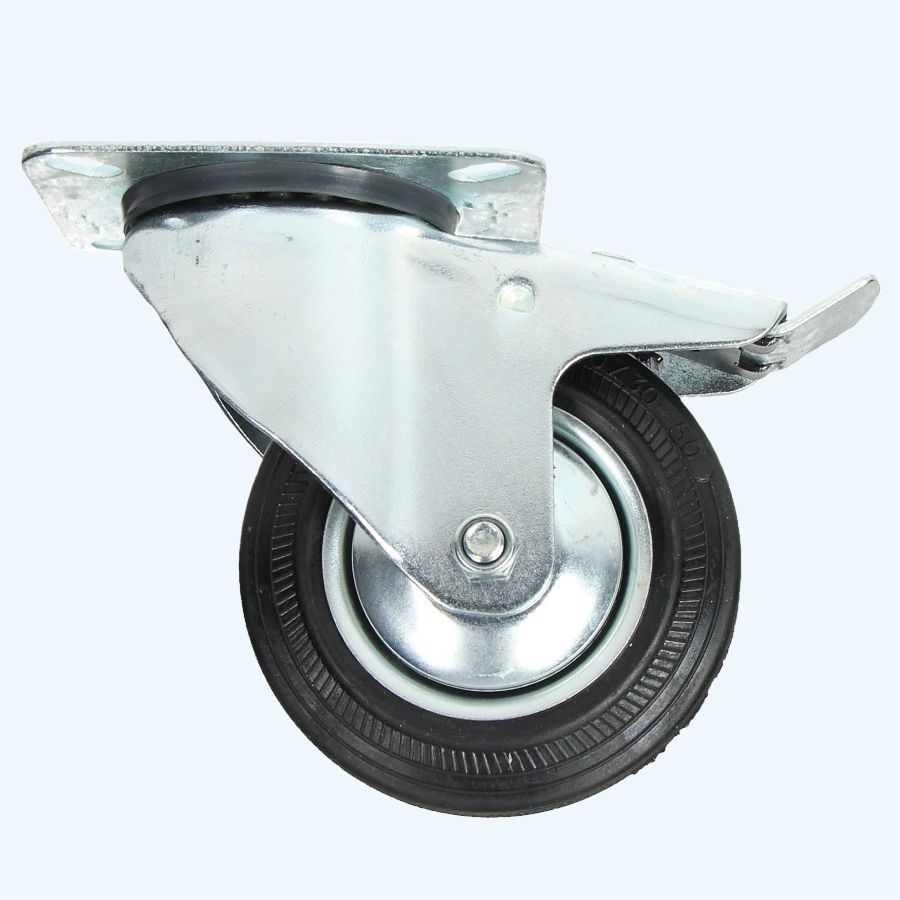 Lenkrolle RMZ mit Bremse 100 mm 100 kg Lenkrolle RMZ mit Bremse 100 mm 100 kg