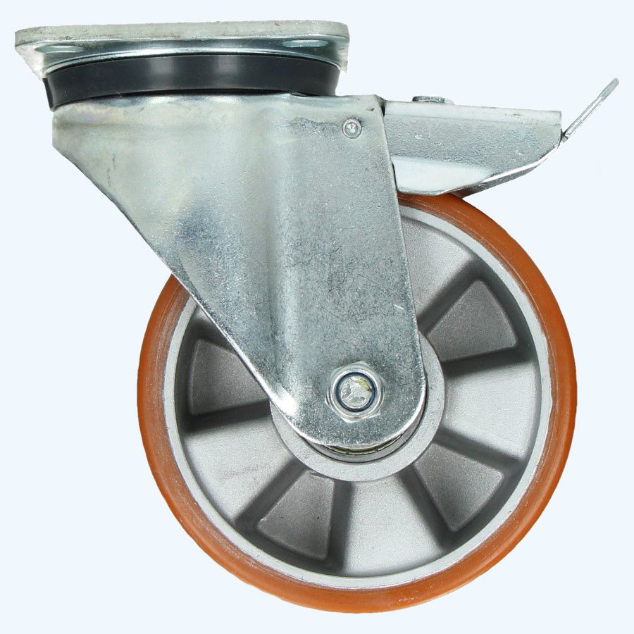 Schwerlast Lenkrolle mit Bremse 150 mm 600 kg Schwerlast Lenkrolle mit Bremse 150 mm 600 kg