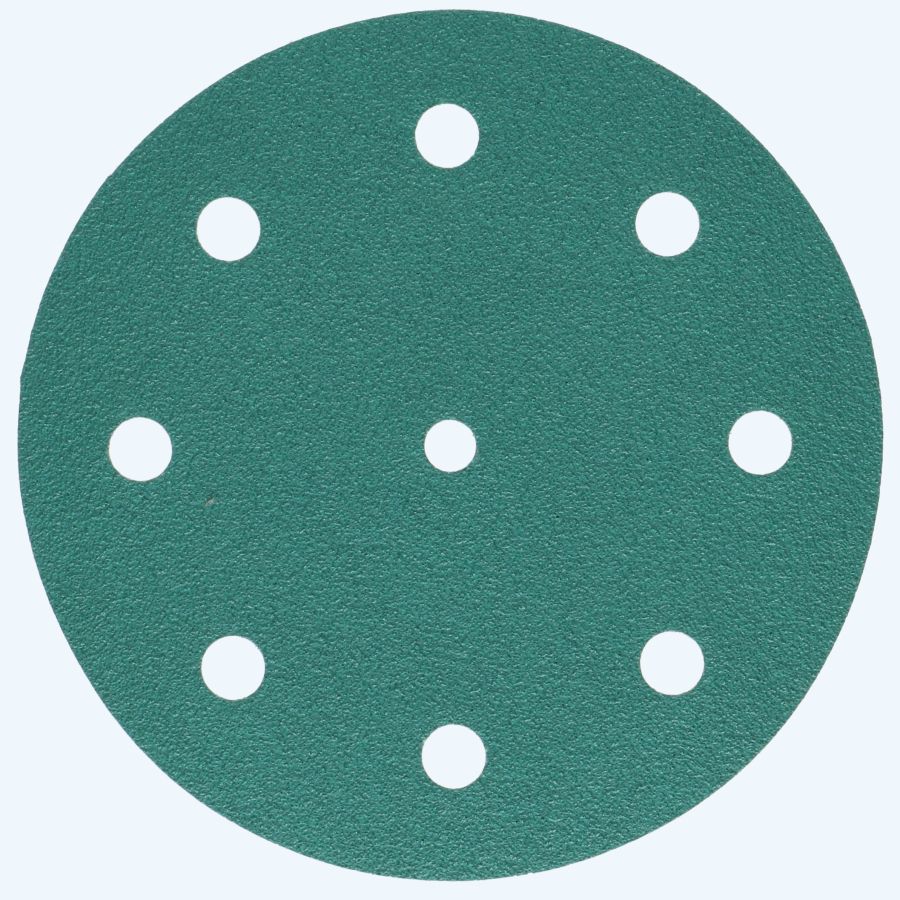 Topline schuurschijf klittenband 125 mm, 9 stofgaten K80 Topline schuurschijf klittenband 125 mm, 9 stofgaten K80