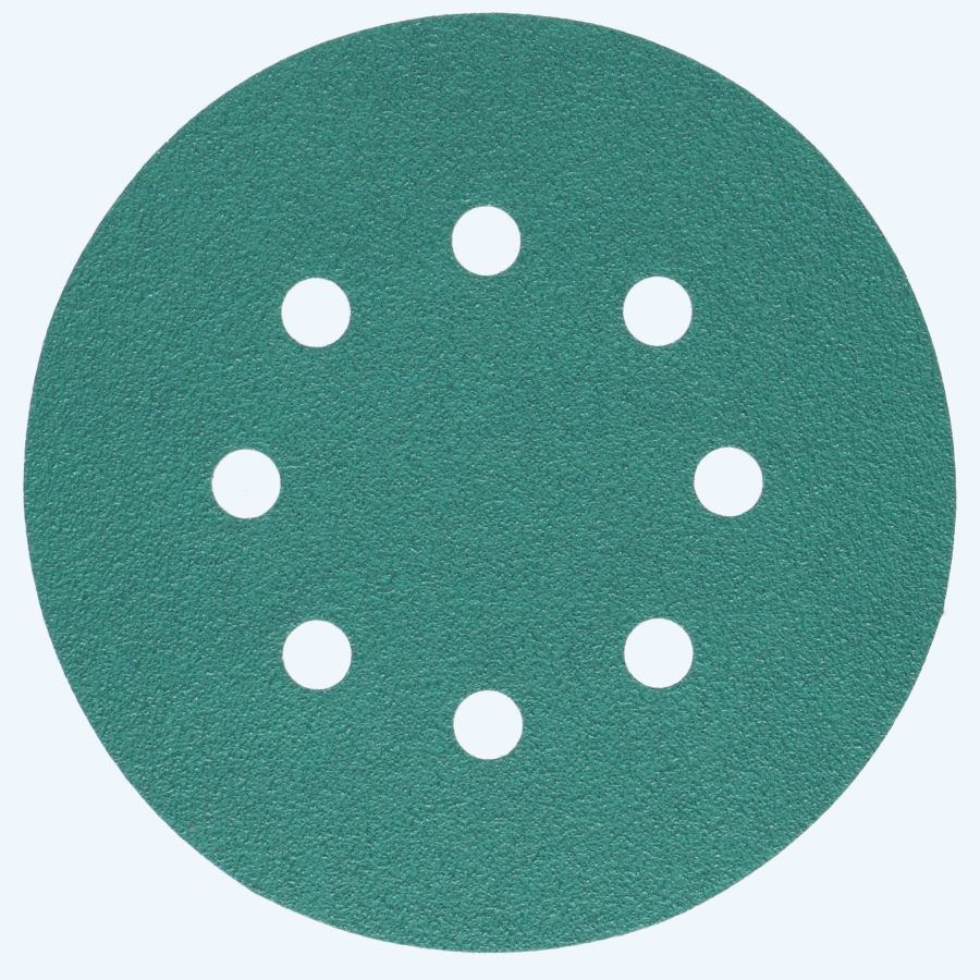 Topline schuurschijf klittenband 125 mm, 8 stofgaten K320 Topline schuurschijf klittenband 125 mm, 8 stofgaten K320