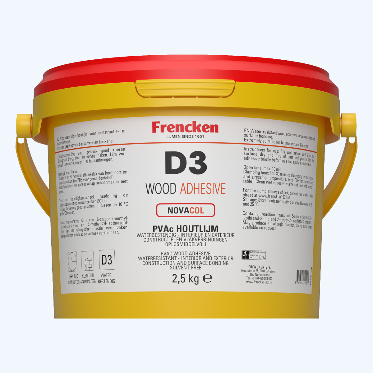 Frencken Holzleim Nova Col D3 2,5 kg Frencken Holzleim Nova Col D3 2,5 kg