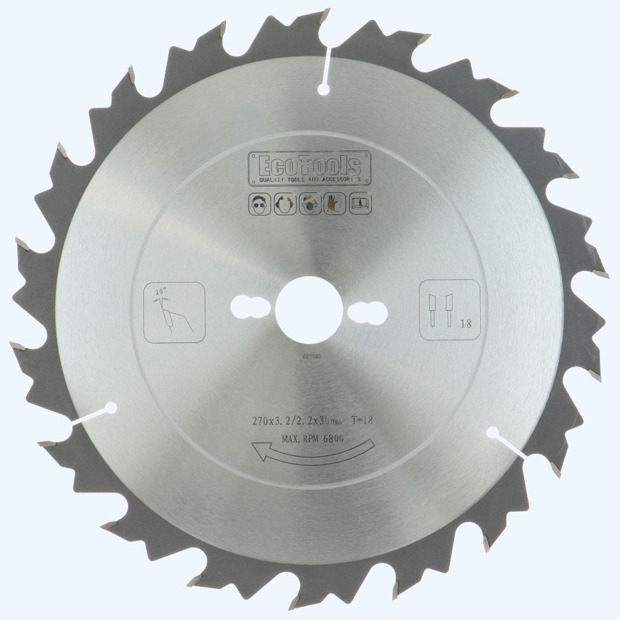 HM-Sägeblatt PROF 270 x 30 mm T=18 (Rückschlaghemmung) HM-Sägeblatt PROF 270 x 30 mm T=18 (Rückschlaghemmung)