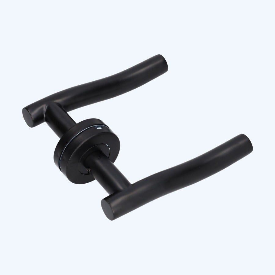 Zwarte RVS deurkruk Rome Zwarte RVS deurkruk Rome